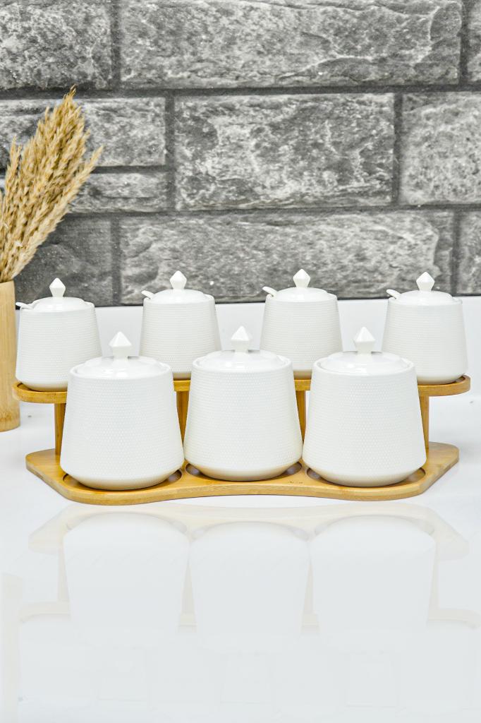 Bambu Stantlı Gold Desenli Baharatlık 0301