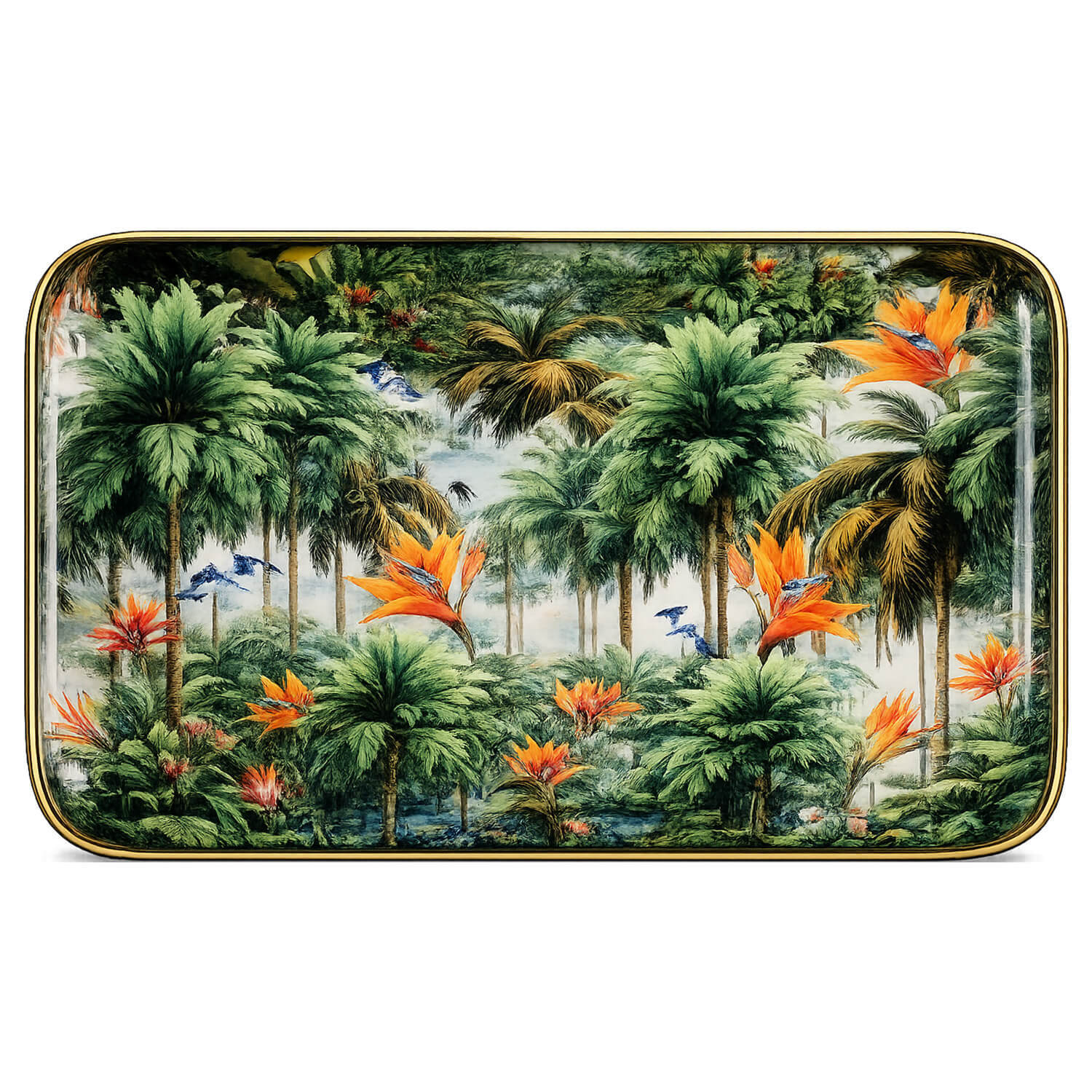 Palmetto Dekoratif Emaye Tepsi 18 cm